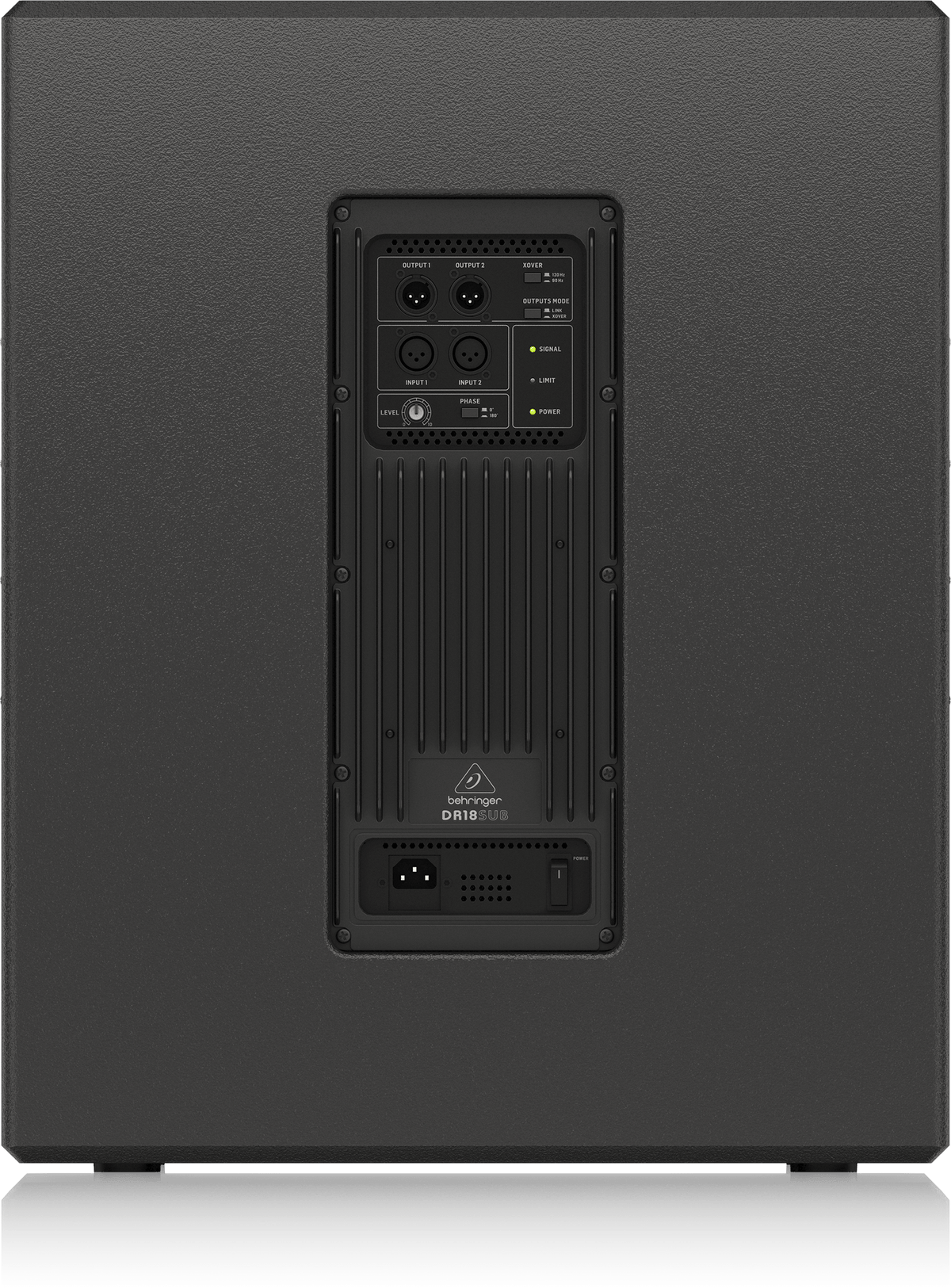 Behringer DR18SUB Active 2400-Watt 18" PA Subwoofer with Built-In Stereo Crossover