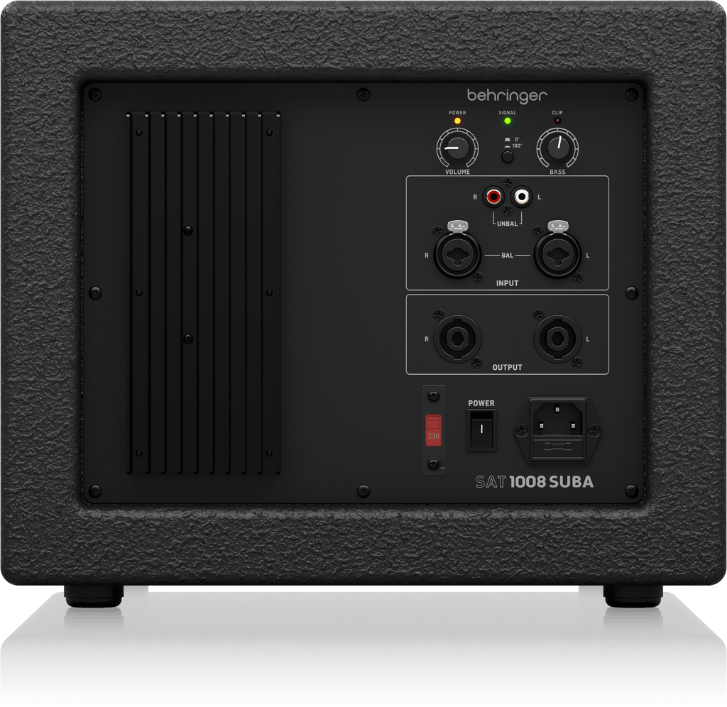Behringer SAT 1008 SUBA active 600W 8-inch installation subwoofer for column and install systems