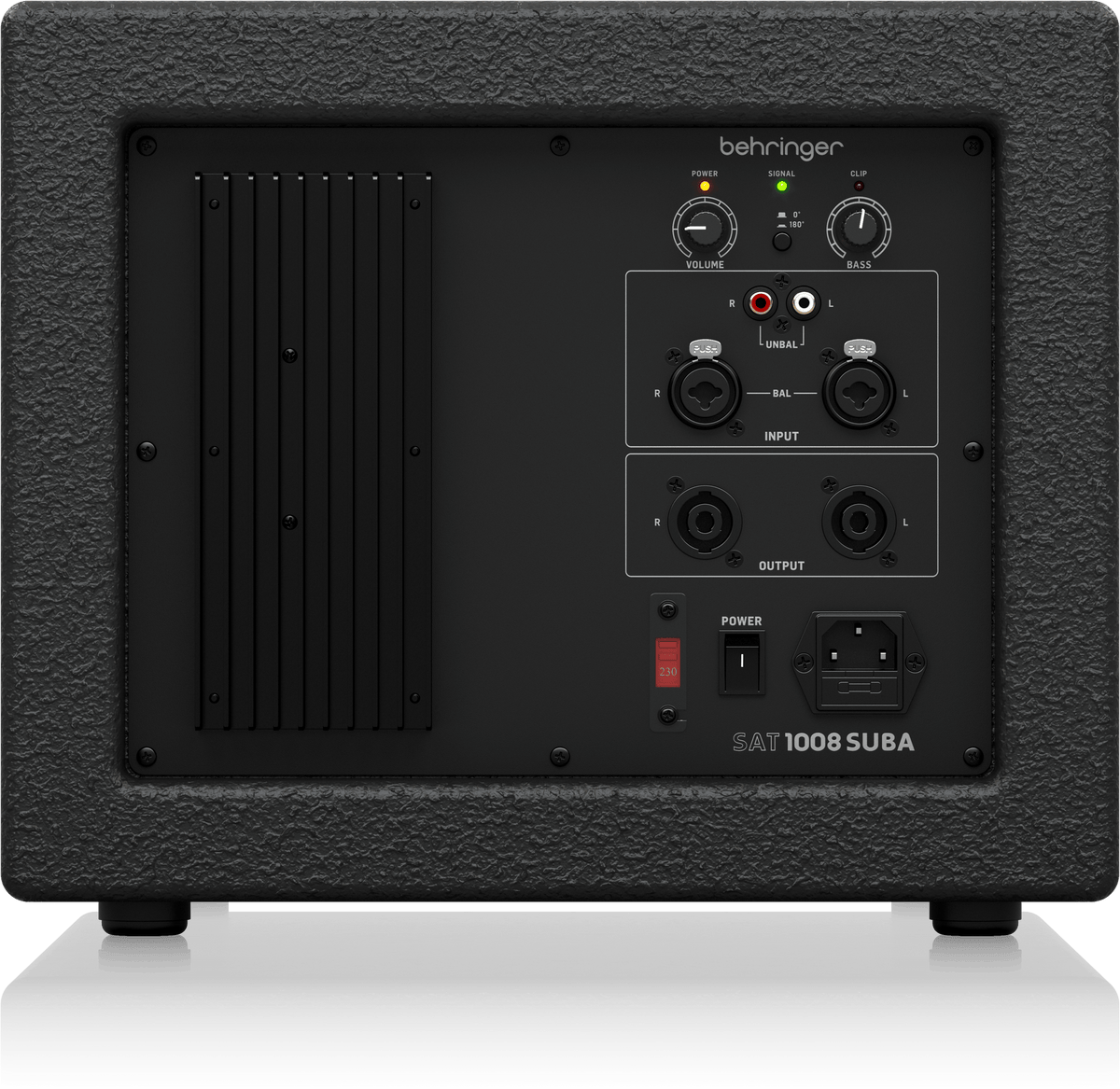 Behringer SAT 1008 SUBA active 600W 8-inch installation subwoofer for column and install systems