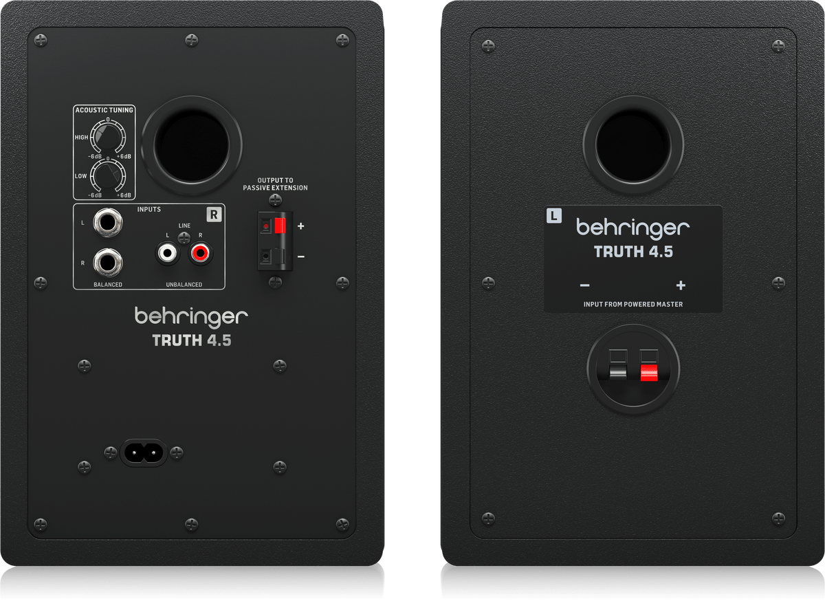 Behringer Truth 4.5 active 2-way 4.5-inch studio monitors 64W with advanced waveguide