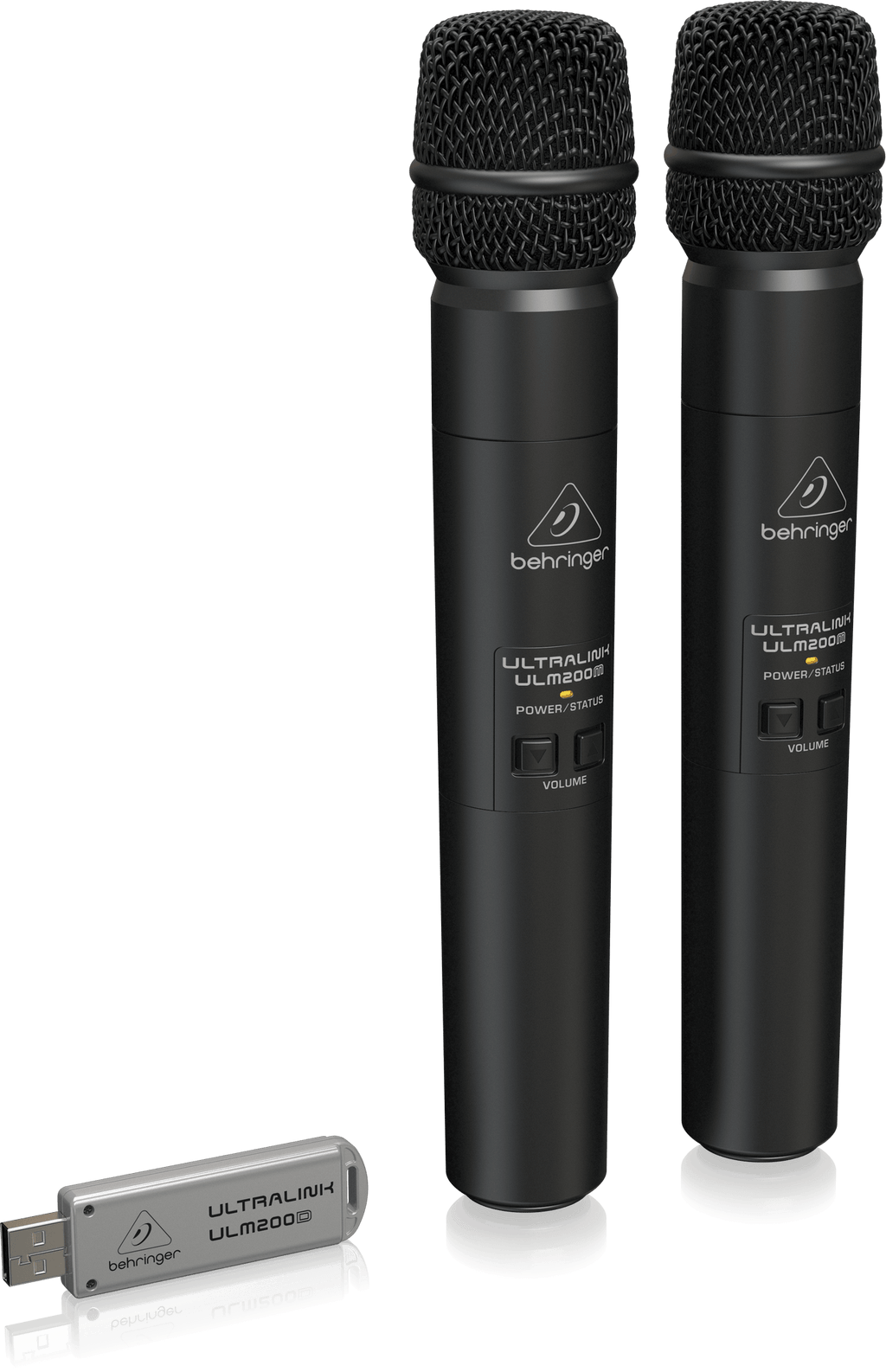 Behringer ULM202USB High-Performance 2.4 GHz Digital Wireless System with 2 Handheld Microphones