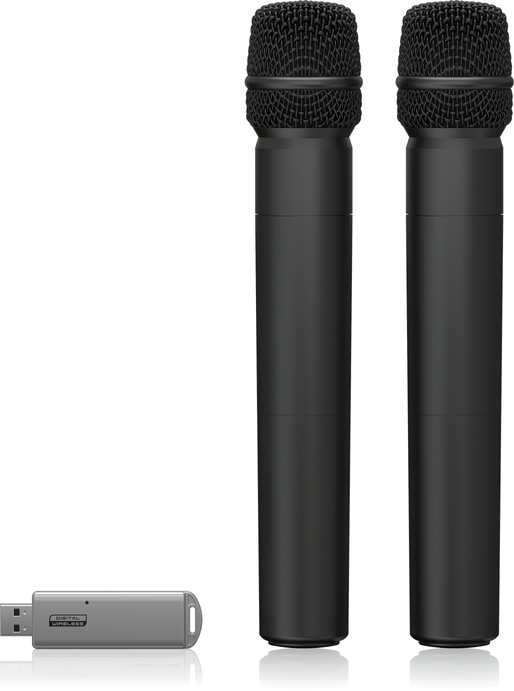 Behringer ULM202USB High-Performance 2.4 GHz Digital Wireless System with 2 Handheld Microphones