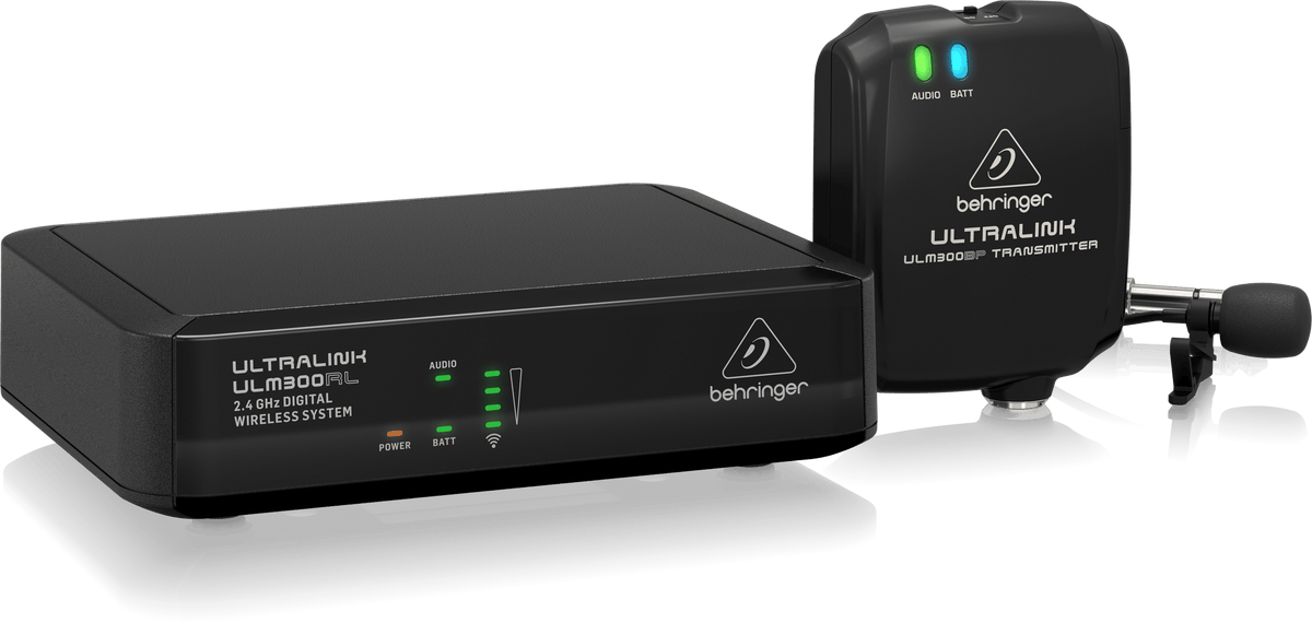 Behringer ULM300LAV 2.4 GHz Digital Wireless Lavalier and Headworn Microphone System