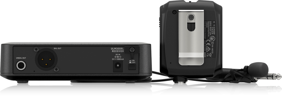 Behringer ULM300LAV 2.4 GHz Digital Wireless Lavalier and Headworn Microphone System