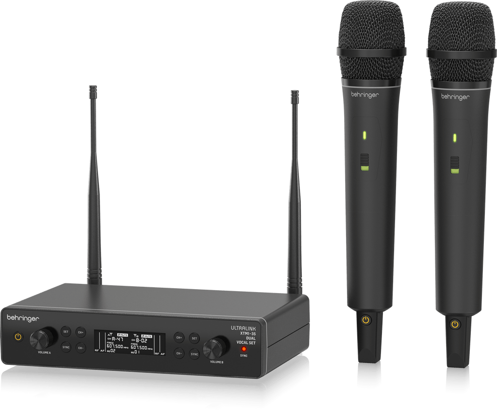 Behringer XTM1-35 DUAL VOCAL SET 2-Person UHF Wireless Handheld Microphone System