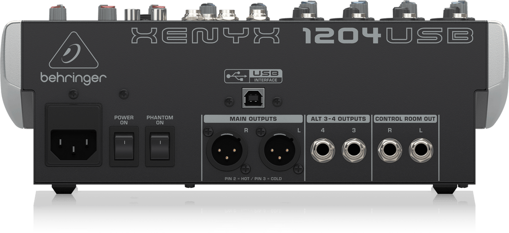 Behringer Xenyx X1204USB Premium 12-Input 2/2-Bus Mixer with XENYX Mic Preamps and Compressors