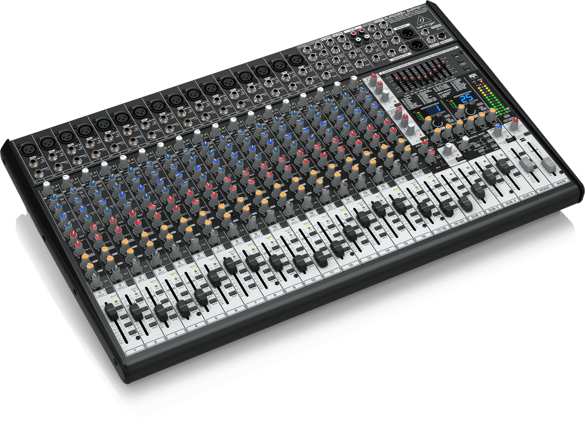 Behringer Eurodesk SX2442FX Ultra-Low Noise Design 24-Input 4-Bus Studio/Live Mixer with XENYX Mic Preamplifiers