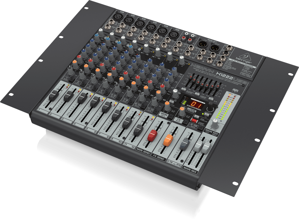 Behringer Xenyx X1222USB Premium 16-Input 2/2-Bus Mixer with XENYX Mic Preamps and Compressors