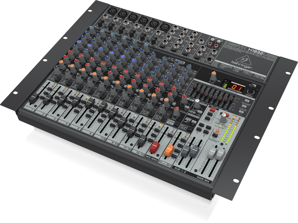 Behringer Xenyx X1832USB Premium 18-Input 3/2-Bus Mixer with XENYX Mic Preamps and Compressors