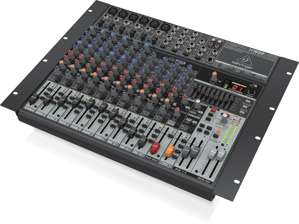 Behringer Xenyx X1832USB Premium 18-Input 3/2-Bus Mixer with XENYX Mic Preamps and Compressors
