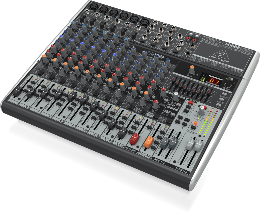 Behringer Xenyx X1832USB Premium 18-Input 3/2-Bus Mixer with XENYX Mic Preamps and Compressors