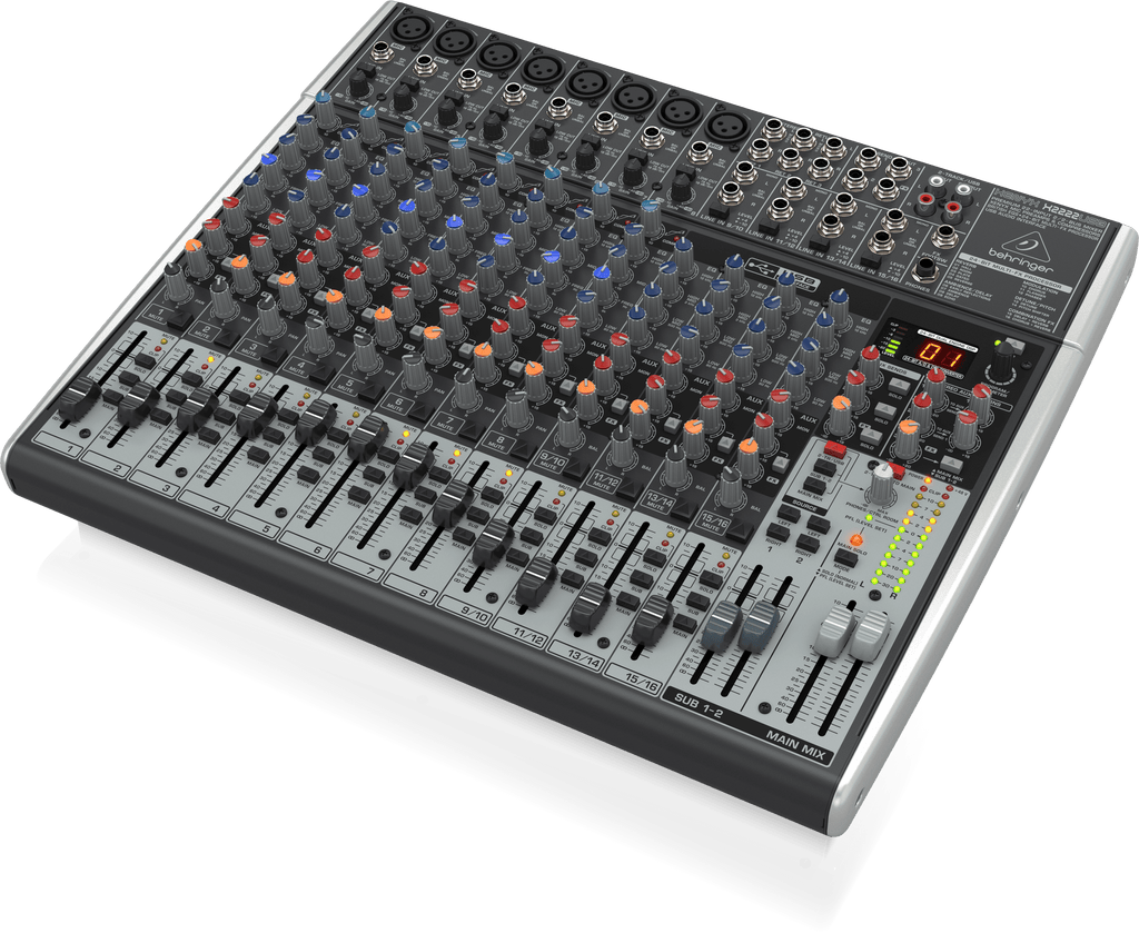 Behringer Xenyx X2222USB Premium 22-Input 2/2-Bus Mixer with XENYX Mic Preamps and Compressors