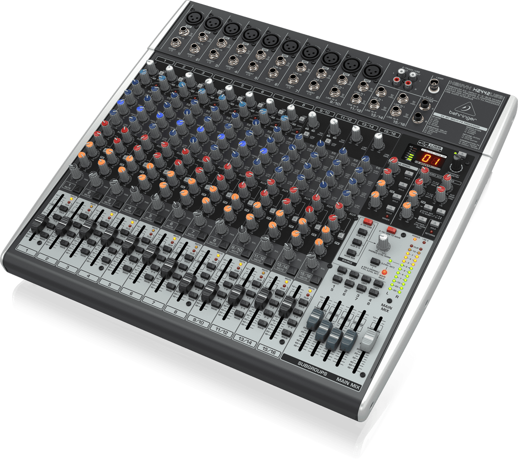 Behringer Xenyx X2442USB Premium 24-Input 4/2-Bus Mixer with XENYX Mic Preamps and Compressors