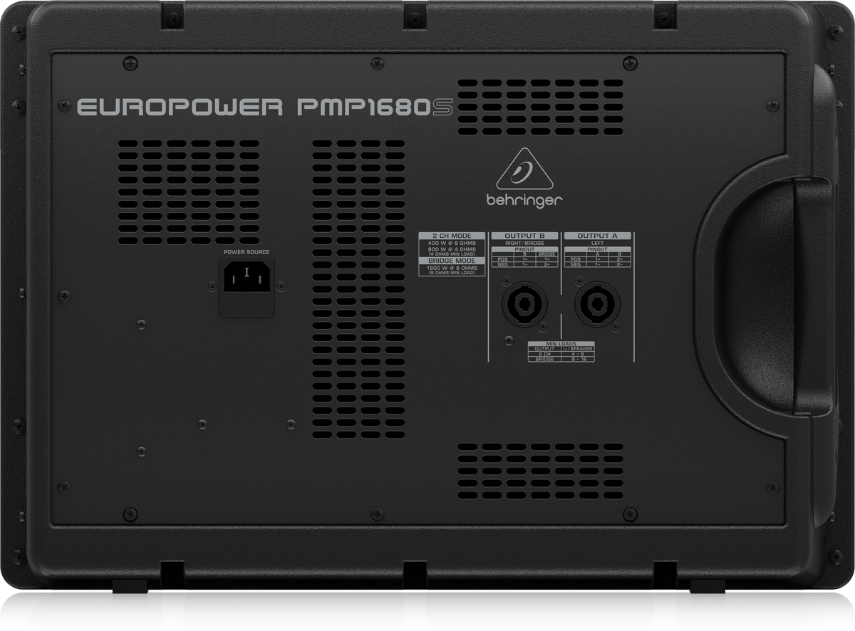 Behringer Europower PMP1680S 1600W 10-Channel Powered Mixer with Dual Multi-FX Processor and FBQ Feedback Detection