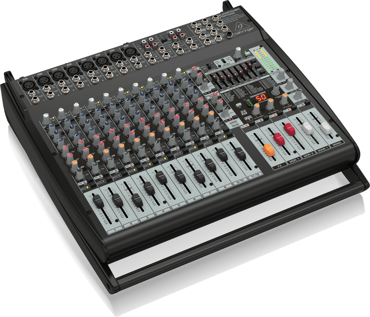 Behringer Europower PMP4000 1600W 16-Channel Powered Mixer with Multi-FX Processor and FBQ Feedback Detection