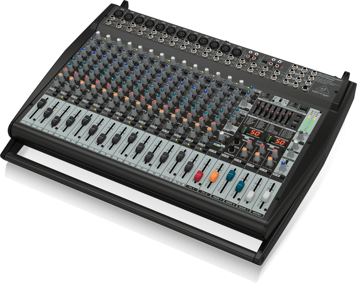 Behringer Europower PMP6000 1600W 20-Channel Powered Mixer with Dual Multi-FX Processor and FBQ Feedback Detection