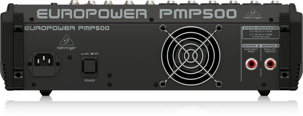 Behringer Europower PMP500 500W 12-Channel Powered Mixer with Klark Teknik Multi-FX Processor