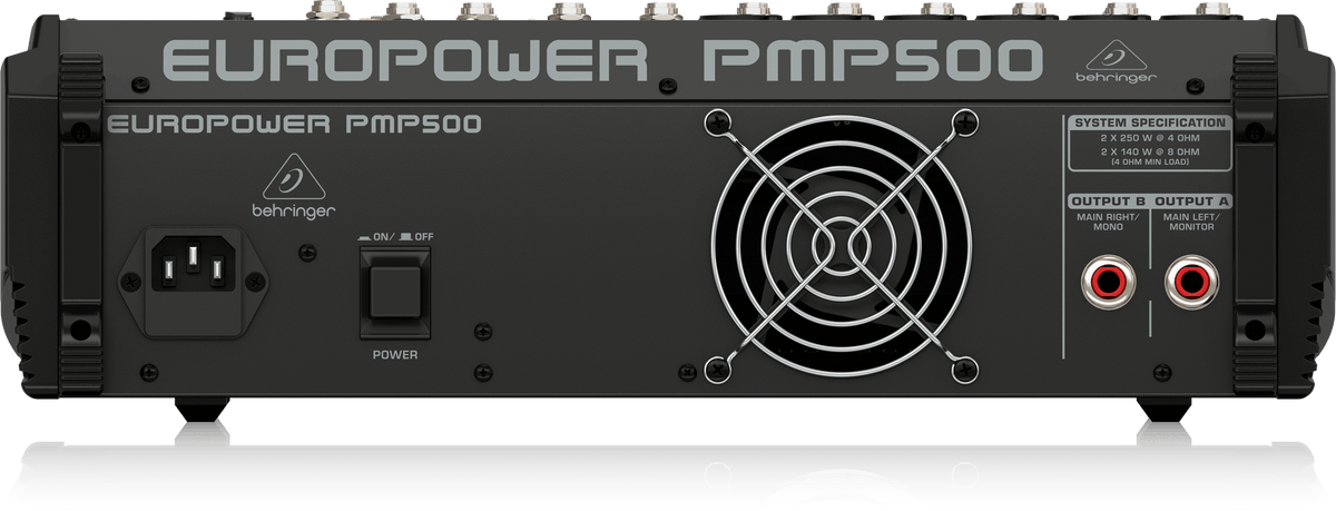 Behringer Europower PMP500 500W 12-Channel Powered Mixer with Klark Teknik Multi-FX Processor