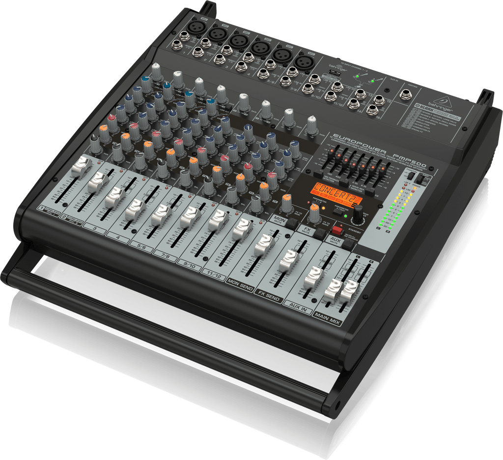 Behringer Europower PMP500 500W 12-Channel Powered Mixer with Klark Teknik Multi-FX Processor