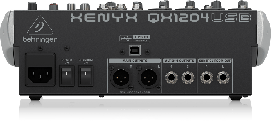Behringer Xenyx QX1204USB Premium 12-Input 2/2-Bus Mixer with XENYX Mic Preamps and Compressors