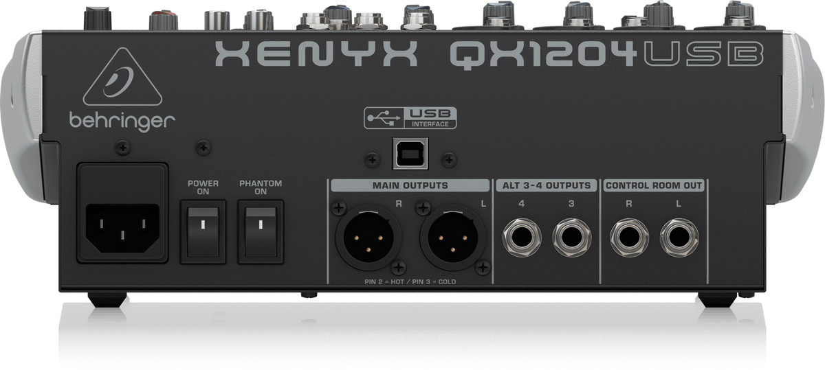Behringer Xenyx QX1204USB Premium 12-Input 2/2-Bus Mixer with XENYX Mic Preamps and Compressors