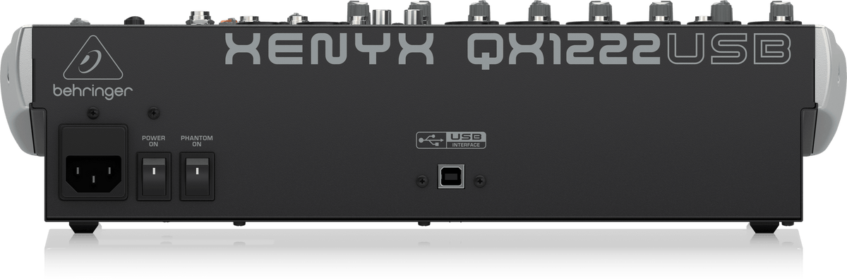 Behringer Xenyx QX1222USB Premium 16-Input 2/2-Bus Mixer with XENYX Mic Preamps and Compressors