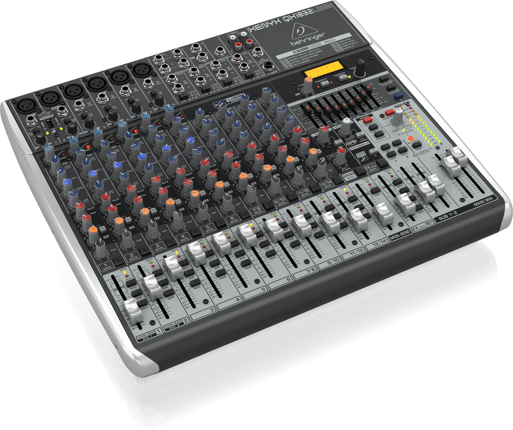 Behringer Xenyx QX1832USB Premium 18-Input 3/2-Bus Mixer with XENYX Mic Preamps and Compressors