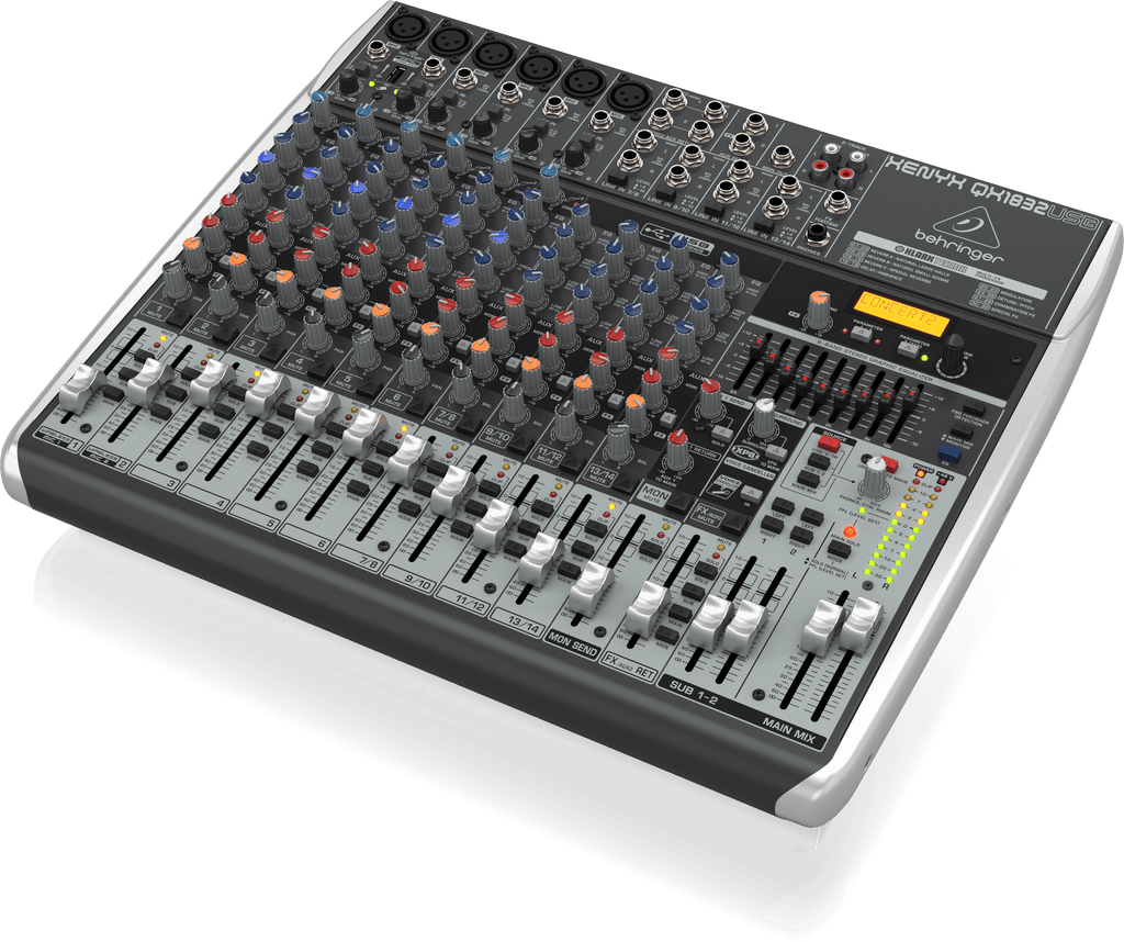 Behringer Xenyx QX1832USB Premium 18-Input 3/2-Bus Mixer with XENYX Mic Preamps and Compressors
