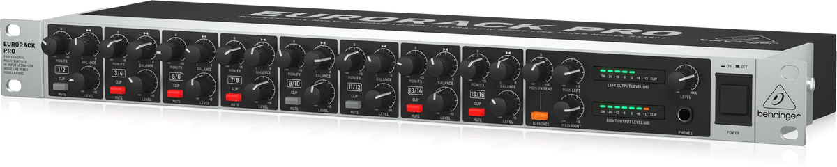 Behringer RX1602 V2 Professional Multi-Purpose 16-Input Ultra-Low Noise Line Mixer