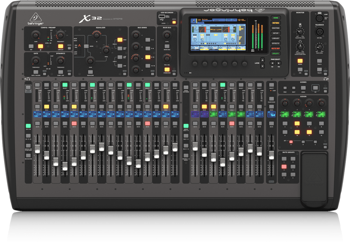 Behringer X32 40-Input, 25-Bus Digital Mixing Console with 32 Programmable MIDAS Preamps