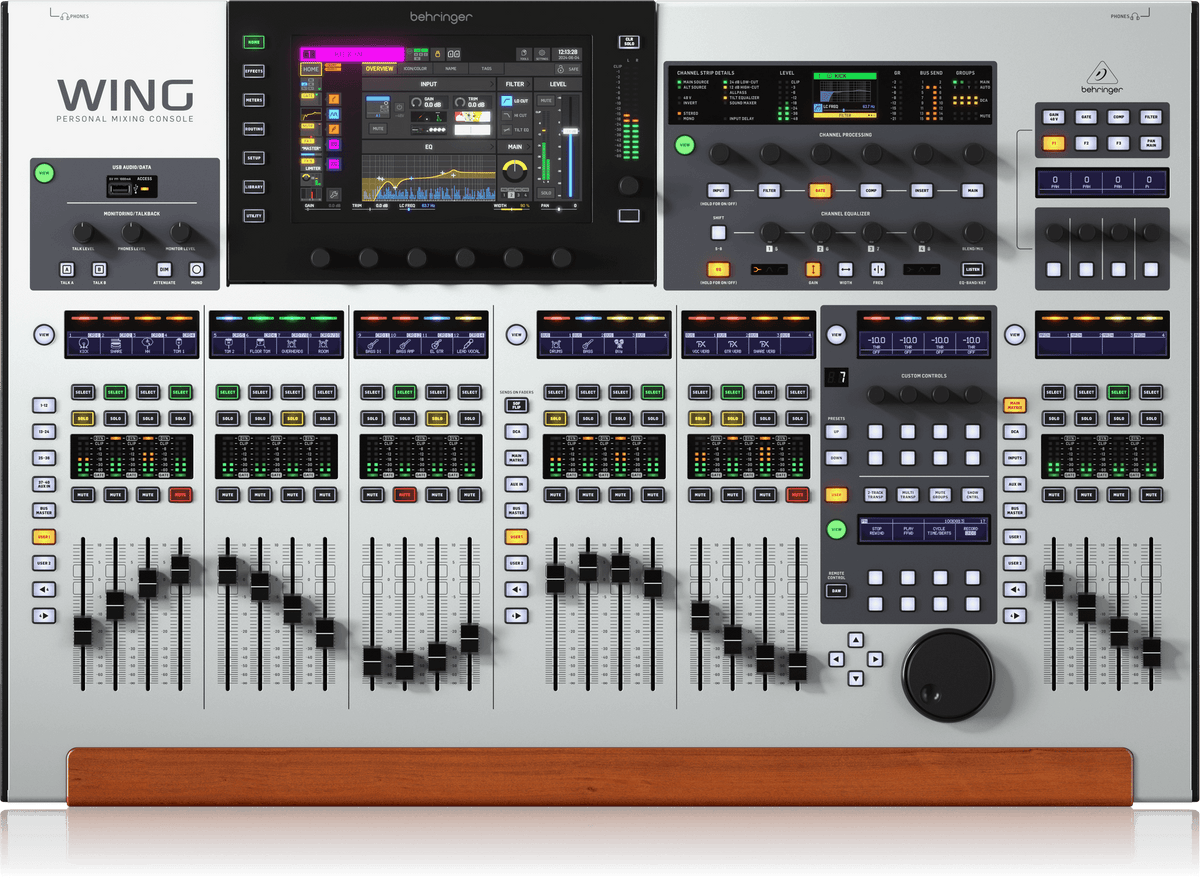 Behringer Wing 48-Channel, 28-Bus Full Stereo Digital Mixing Console with 24-Fader Control