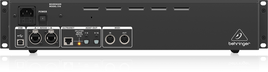 Behringer S16 I/O Box with 16 Remote-Controllable Midas Preamps