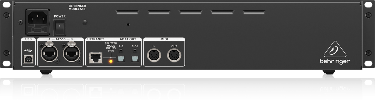Behringer S16 I/O Box with 16 Remote-Controllable Midas Preamps