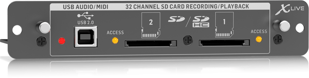 Behringer X-LIVE X32 Expansion Card for 32-Channel Live Recording/Playback on SD/SDHC Cards