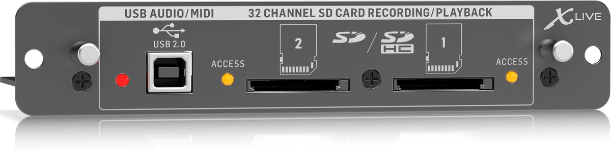 Behringer X-LIVE X32 Expansion Card for 32-Channel Live Recording/Playback on SD/SDHC Cards