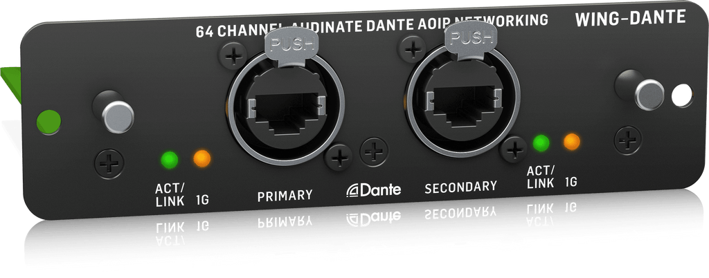 Behringer WING-DANTE WING Expansion Card for 64x64-Channel Audinate Dante AoIP Networking
