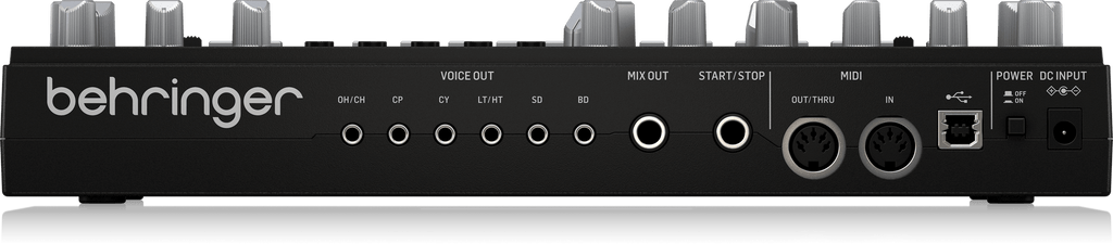 Behringer RD-6-BK Classic Analog Drum Machine with 8 Drum Sounds