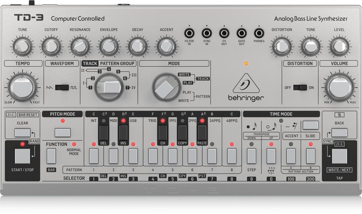 Behringer TD-3-SR Analog Bass Line Synthesizer with VCO