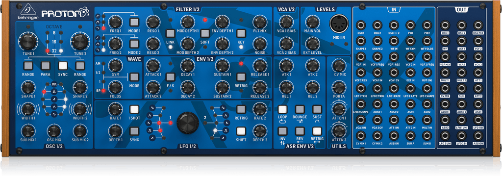 Behringer PROTON Analog Paraphonic Semi-Modular Synthesizer with 2 VCOs