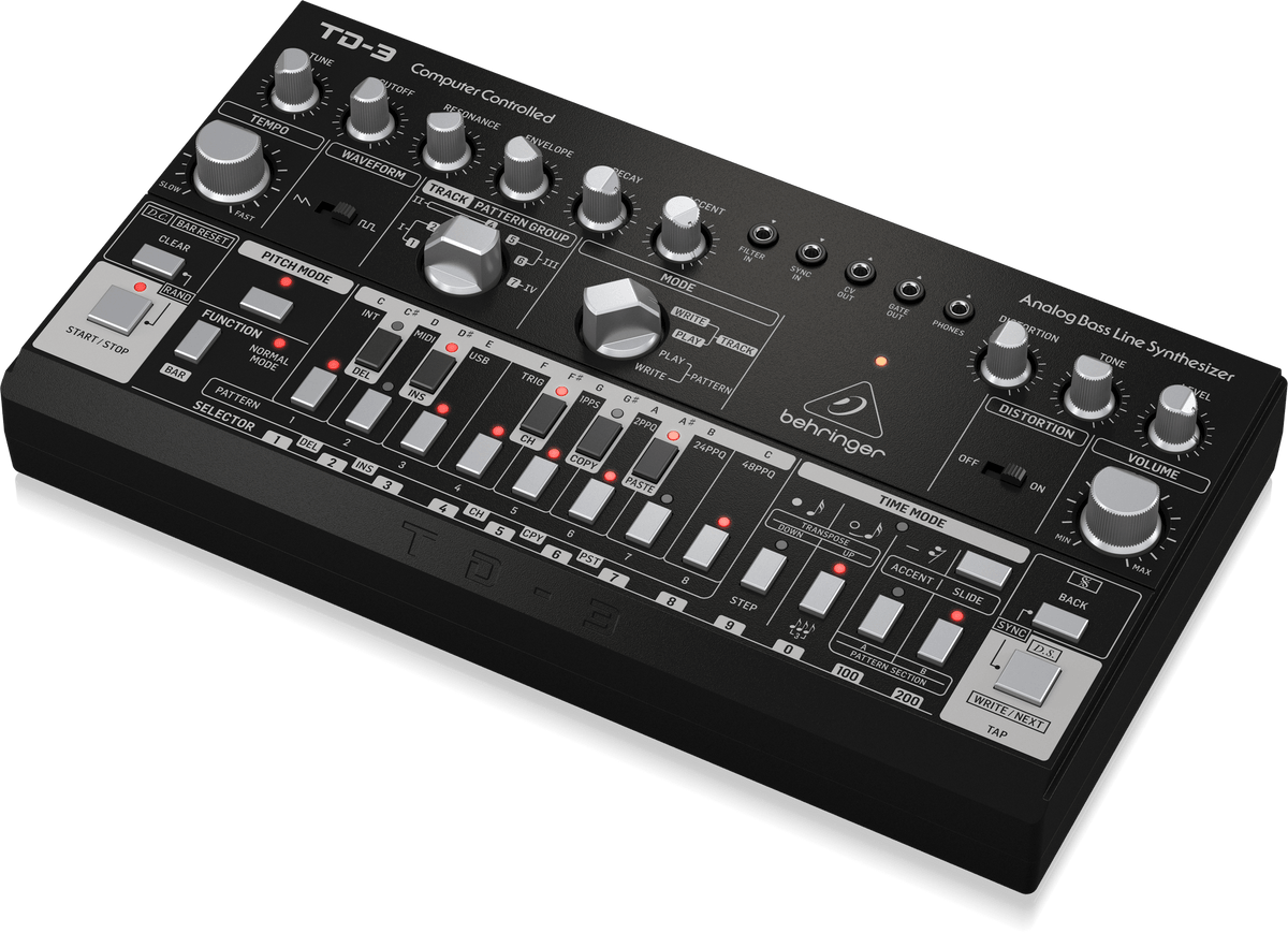 Behringer TD-3-BK Analog Bass Line Synthesizer with VCO