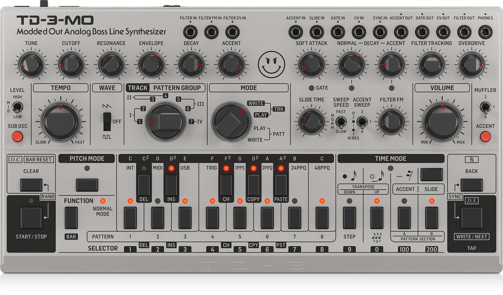 Behringer TD-3-MO-SR “Modded Out” Analog Bass Line Synthesizer with VCO