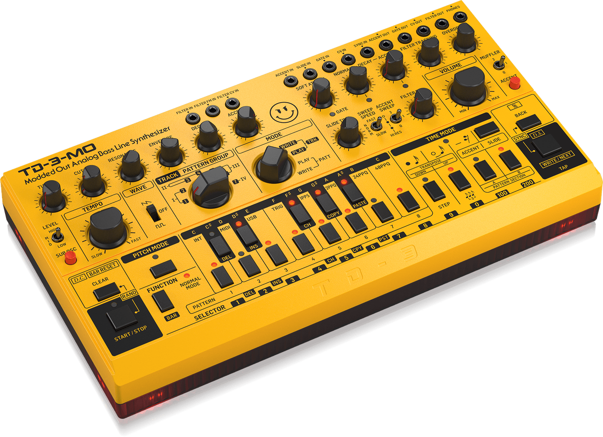 Behringer TD-3-MO-AM “Modded Out” Analog Bass Line Synthesizer with VCO