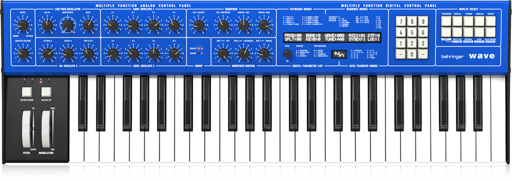 Behringer WAVE Legendary 8-Voice Multi-Timbral Hybrid Synthesizer with Wavetable Generators