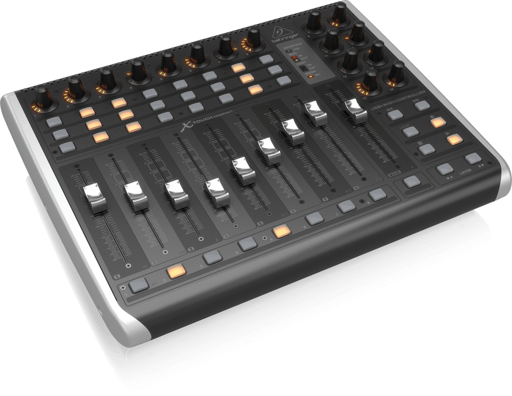 Behringer X-TOUCH COMPACT Universal USB/MIDI Controller with 9 Touch-Sensitive Motor Faders