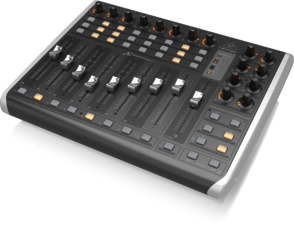 Behringer X-TOUCH COMPACT Universal USB/MIDI Controller with 9 Touch-Sensitive Motor Faders
