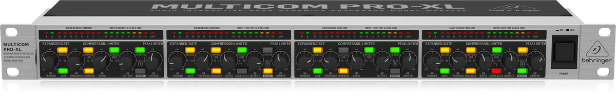 Behringer MDX4600 V2 Reference-Class 4-Channel Expander/Gate/Compressor/Peak Limiter with Dynamic