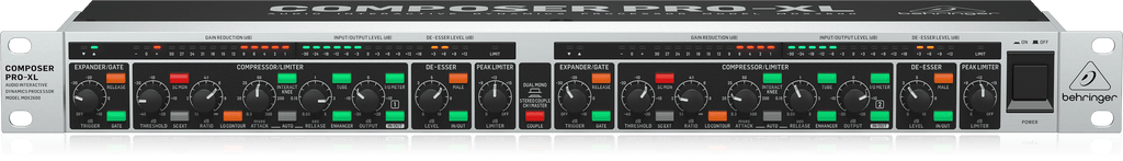 Behringer MDX2600 V2 Reference-Class 2-Channel Expander/Gate/Compressor/Peak Limiter with Integrated De-Esser
