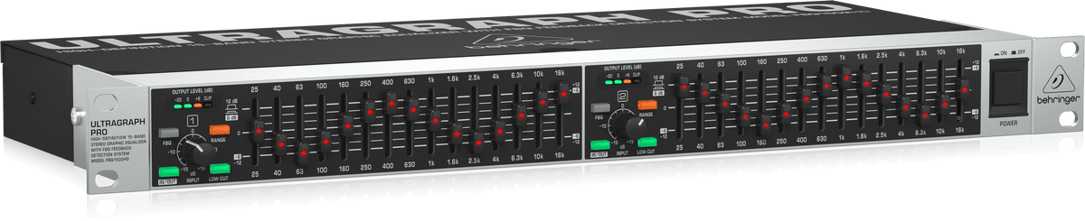 Behringer FBQ1502HD High-Definition 15-Band Stereo Graphic Equalizer with FBQ Feedback Detection