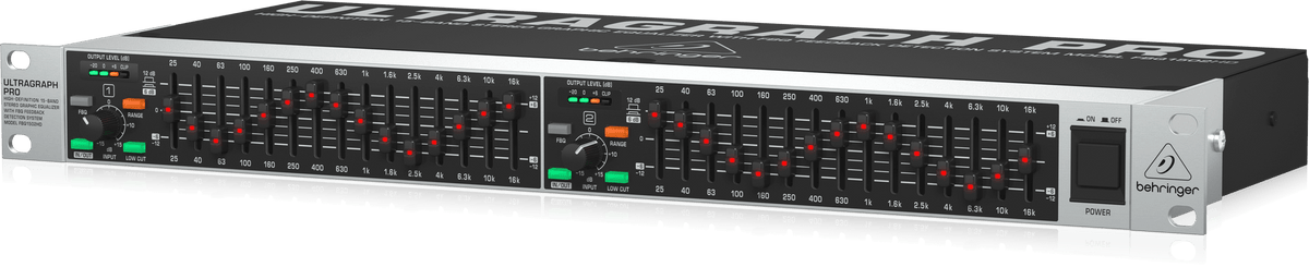 Behringer FBQ1502HD High-Definition 15-Band Stereo Graphic Equalizer with FBQ Feedback Detection