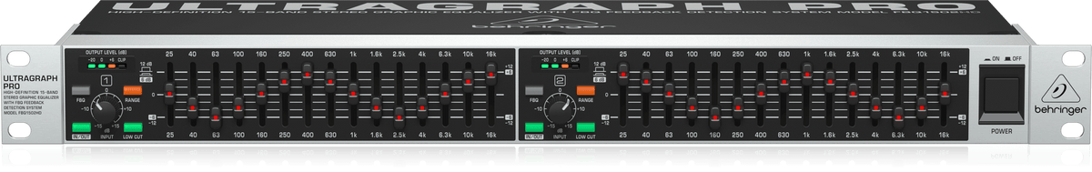 Behringer FBQ1502HD High-Definition 15-Band Stereo Graphic Equalizer with FBQ Feedback Detection